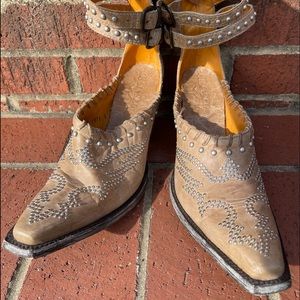 Old Gringo Strappy Mule Size 7 Bronze Distressed